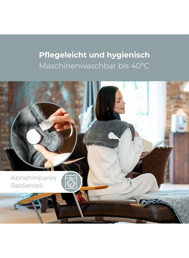 وسادة تدفئة للرقبة والكتف مع 3 مستويات حرارة قابلة للتعديل، سطح ناعم مريح، مناسبة للاستخدام اليومي - Image 4